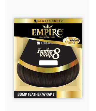 EMPIRE 100% HUMAN HAIR BUMP FEATHER WRAP 8 1B