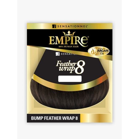 EMPIRE 100% HUMAN HAIR BUMP FEATHER WRAP 8 1B
