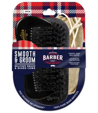 AUTHENTIC SMOOTH AND GROOM BRUSH AND BEARD