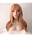 GINGER BLONDE WIG WITH BANGS LONG CURLY SYNTHETIC WIG