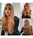 GINGER BLONDE WIG WITH BANGS LONG CURLY SYNTHETIC WIG