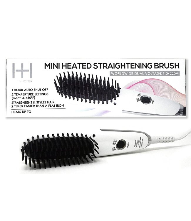 HOT & HOTTER MINI HEATED STRAIGHTENING BRUSH