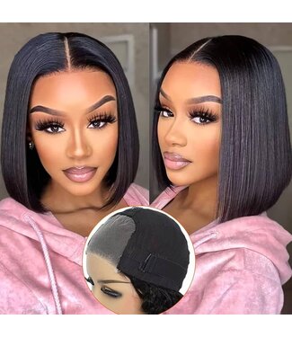 HH  4X4 NATURAL STRAIGHT  BOB NATURAL BLACK 12