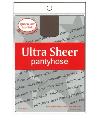 QUEEN SIZE EXTRA WIDTH  ULTRA SHEER PANTY HOSE