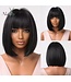 LAYERED SYNTHETIC WIG WITH BANGS STRAIGHT 16"