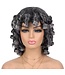 SYNTHETIC SHORT AFRO CURLY WIG WITH BANGS BIG BOUNCY