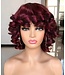 SYNTHETIC SHORT AFRO CURLY WIG WITH BANGS BIG BOUNCY