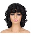 SYNTHETIC SHORT AFRO CURLY WIG WITH BANGS BIG BOUNCY