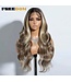 SYNTHETIC LACE FRONT WIGS 26“ HIGHLIGHT BODY WAVE WIG OMBRE