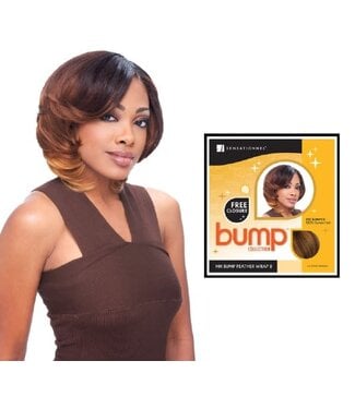 SENSATIONNEL SENSATIONNEL BUMP FEATHER WRAP 100% HUMAN HAIR