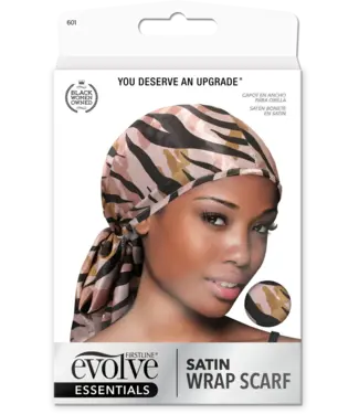 SAREBYS BEAUTY SUPPLY EVOLVE SATIN WRAP SCARF/ SAFARI