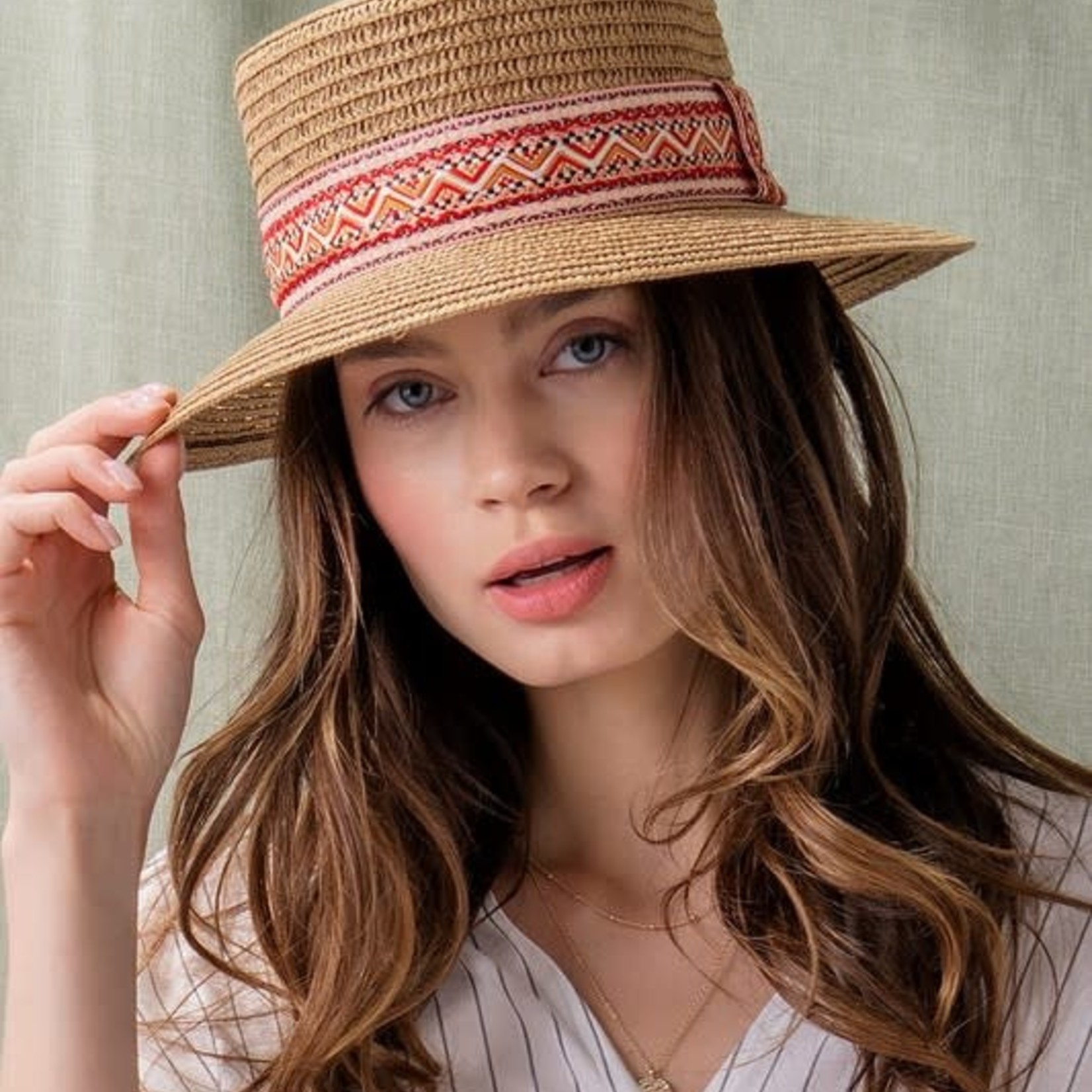 Trend Notes Aztec Boater's Hat