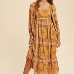 In Loom Golden Rays Paisley Print Maxi