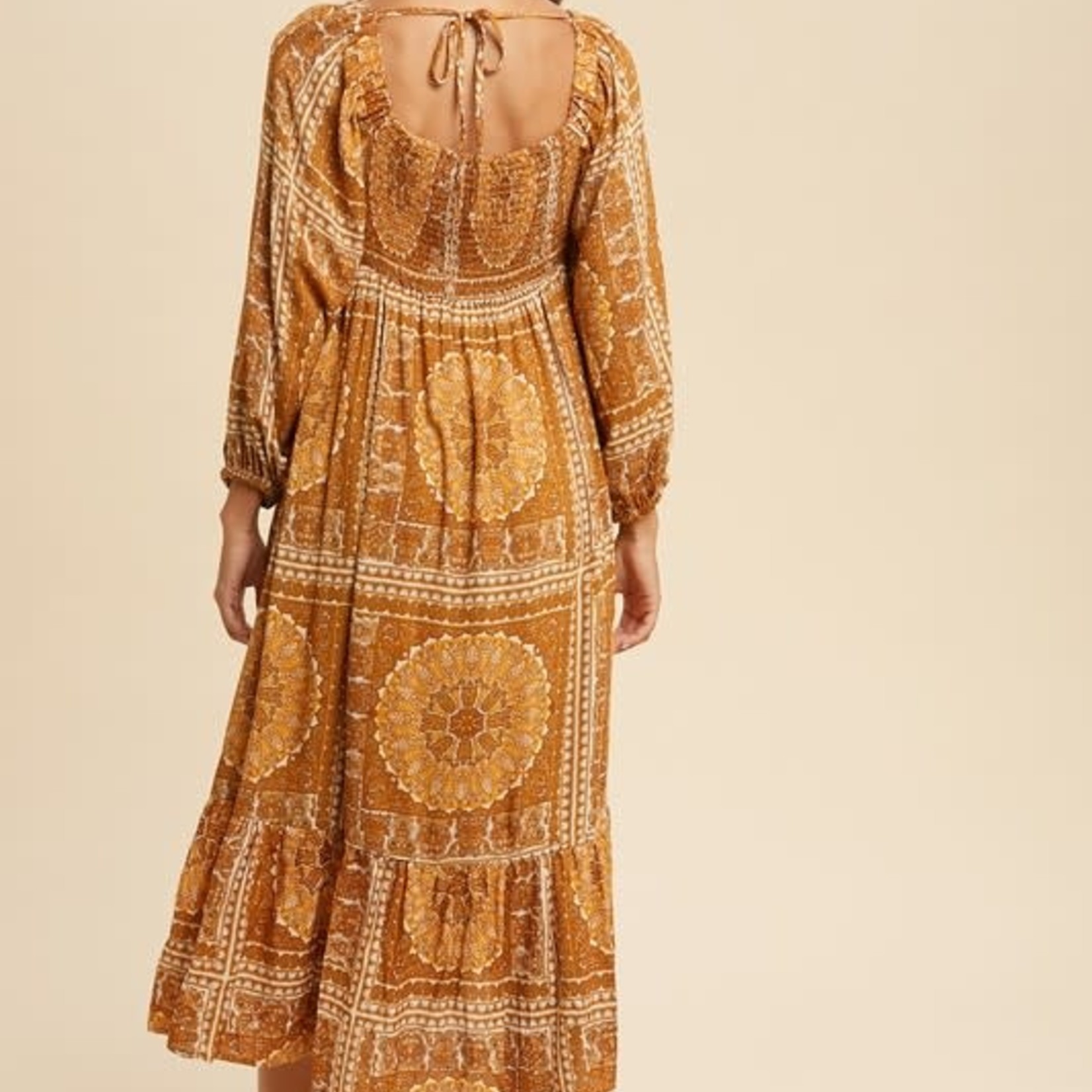 In Loom Golden Rays Paisley Print Maxi