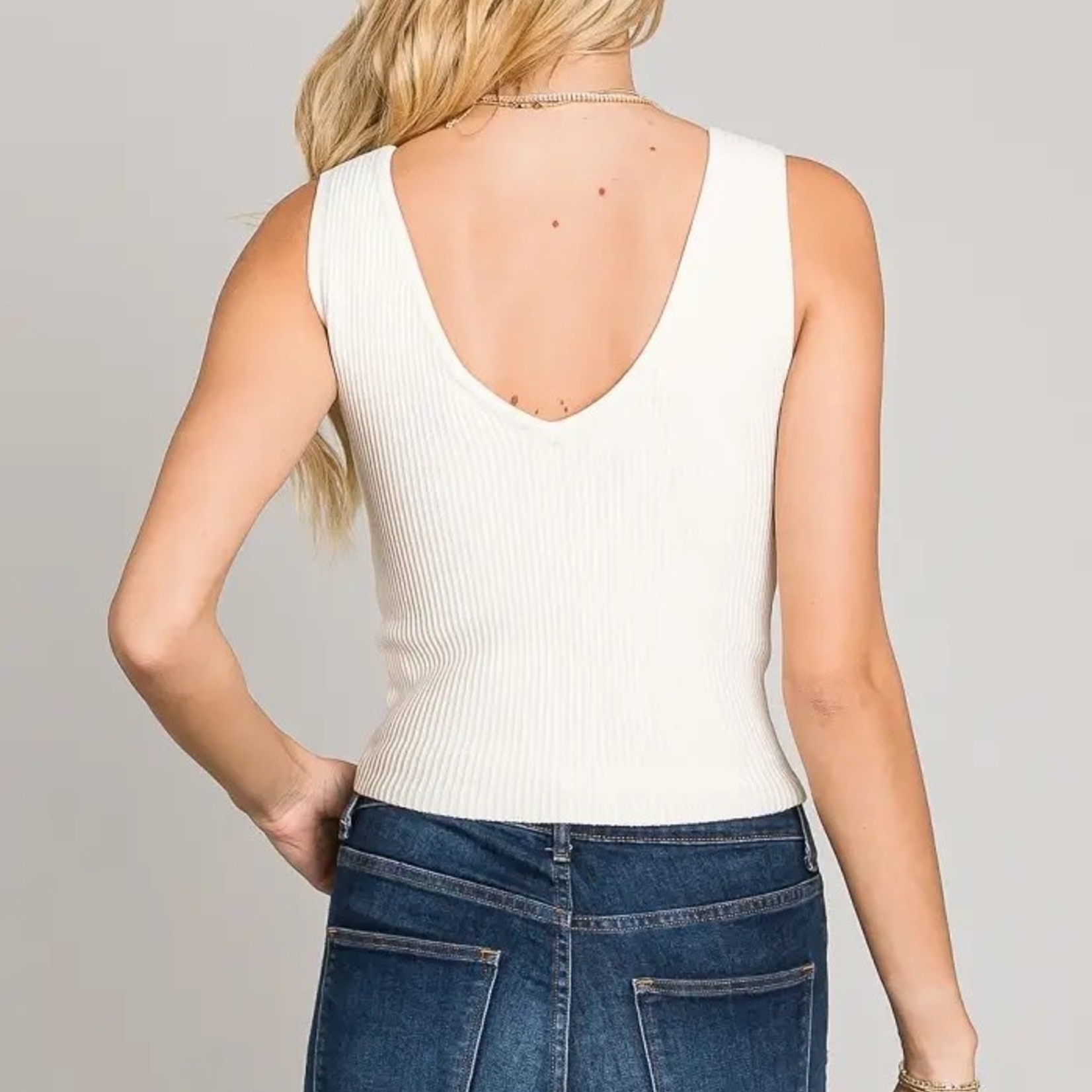 Allie Rose Lilly Thick Ribbed Layer Tank