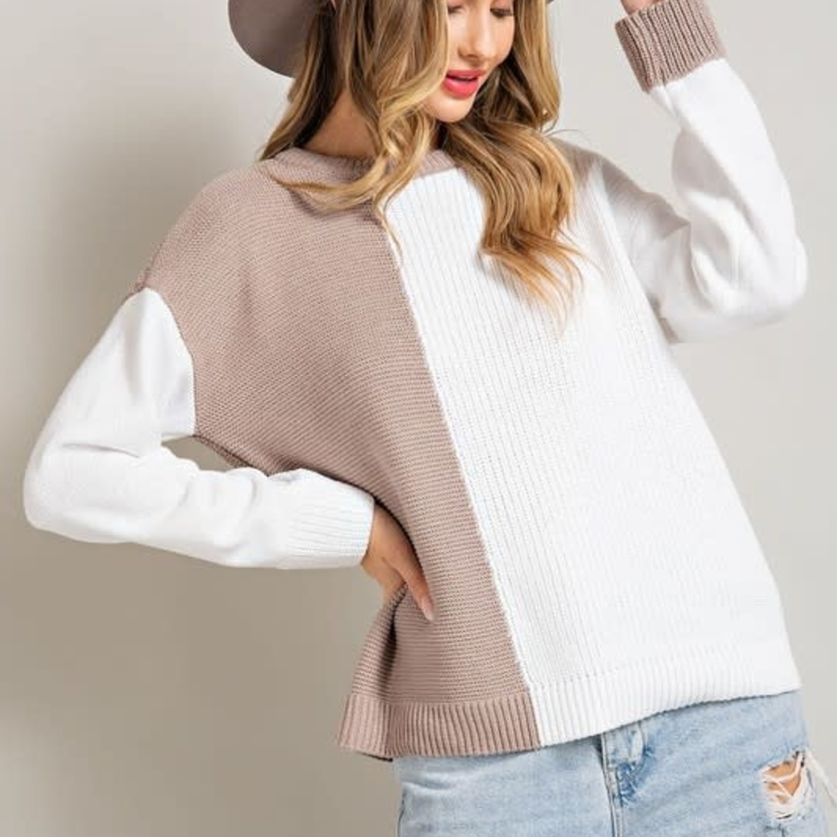 eesome Lily Color block Sweater