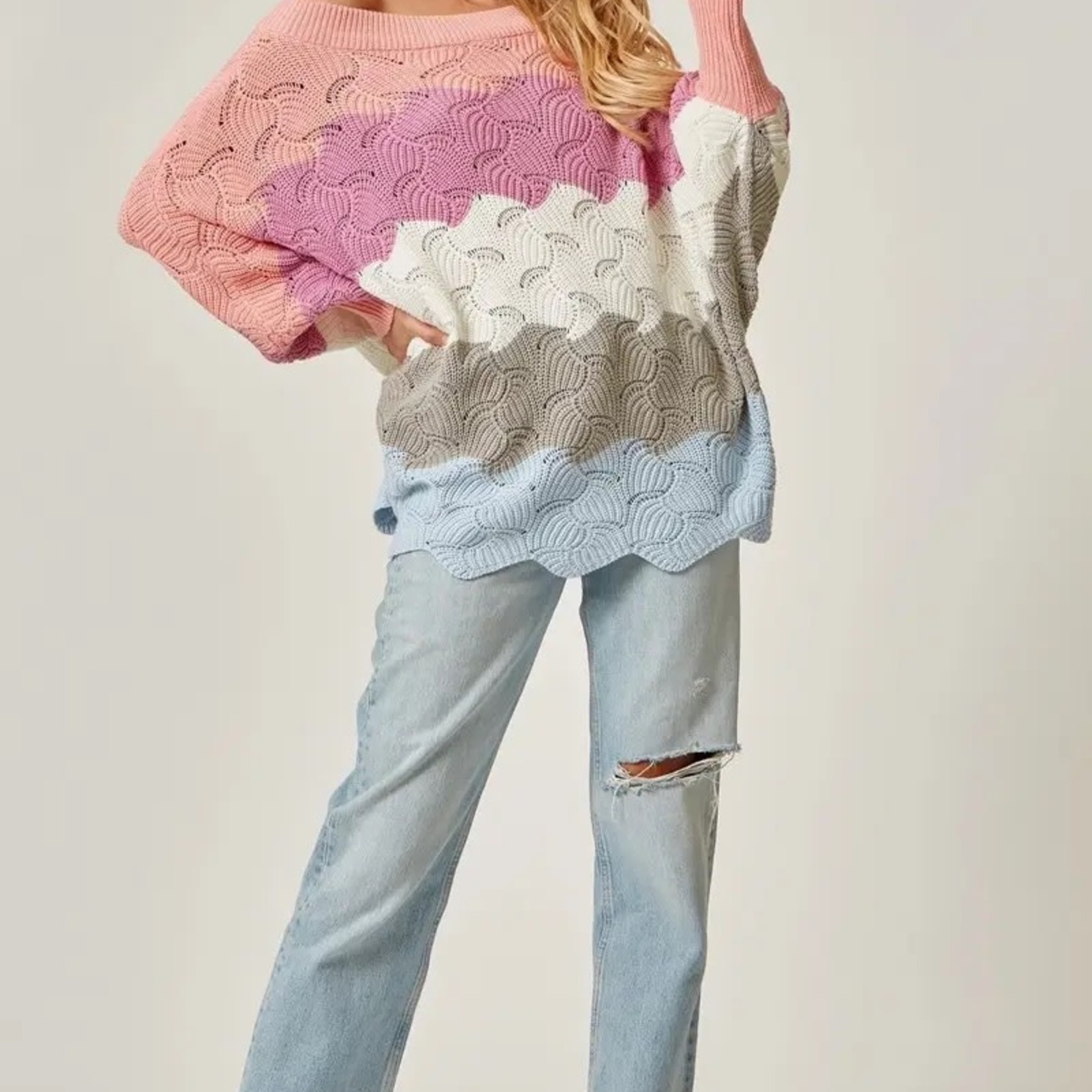 Andre by Unit Waves of Color Knit Top