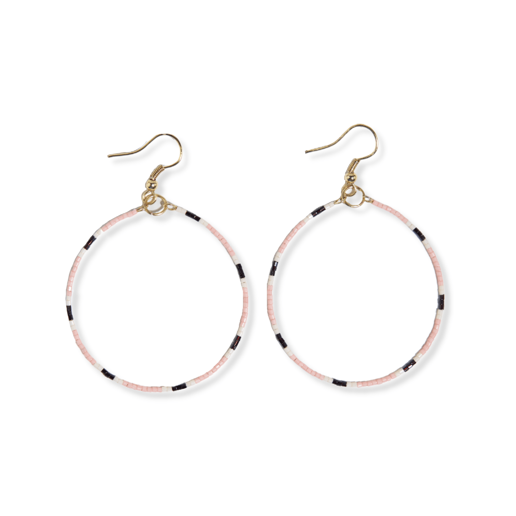 Ink and Alloy Kelly Beaded Hoop Earring