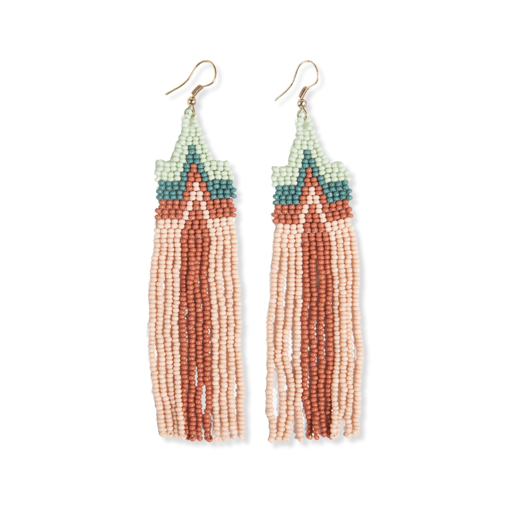 Ink and Alloy Danielle Peak Beaded Fringe Earring