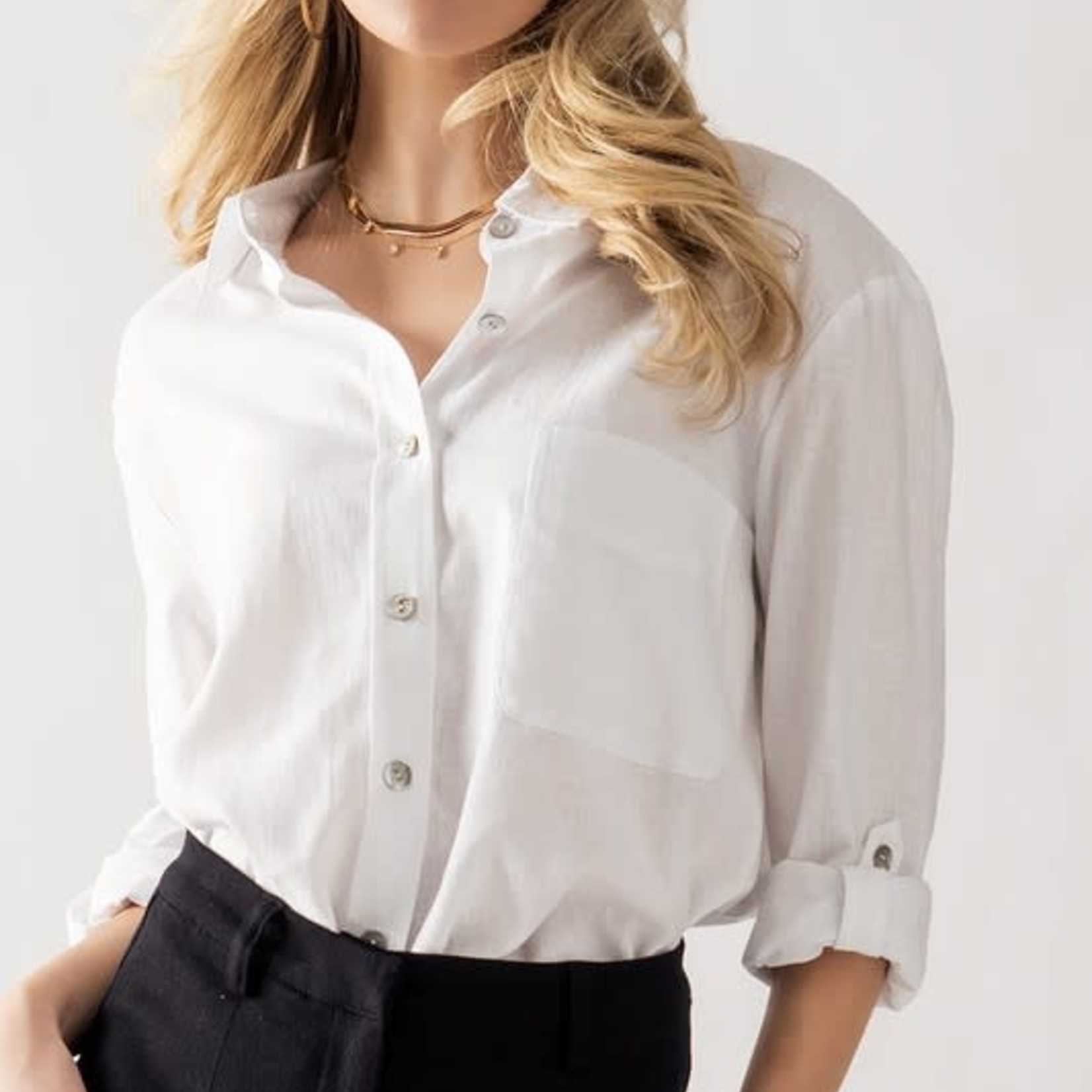 Trend Notes Vivian Relaxed Fit Button Down Shirt