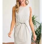 Doe and Rae Carly Tie Front Dress