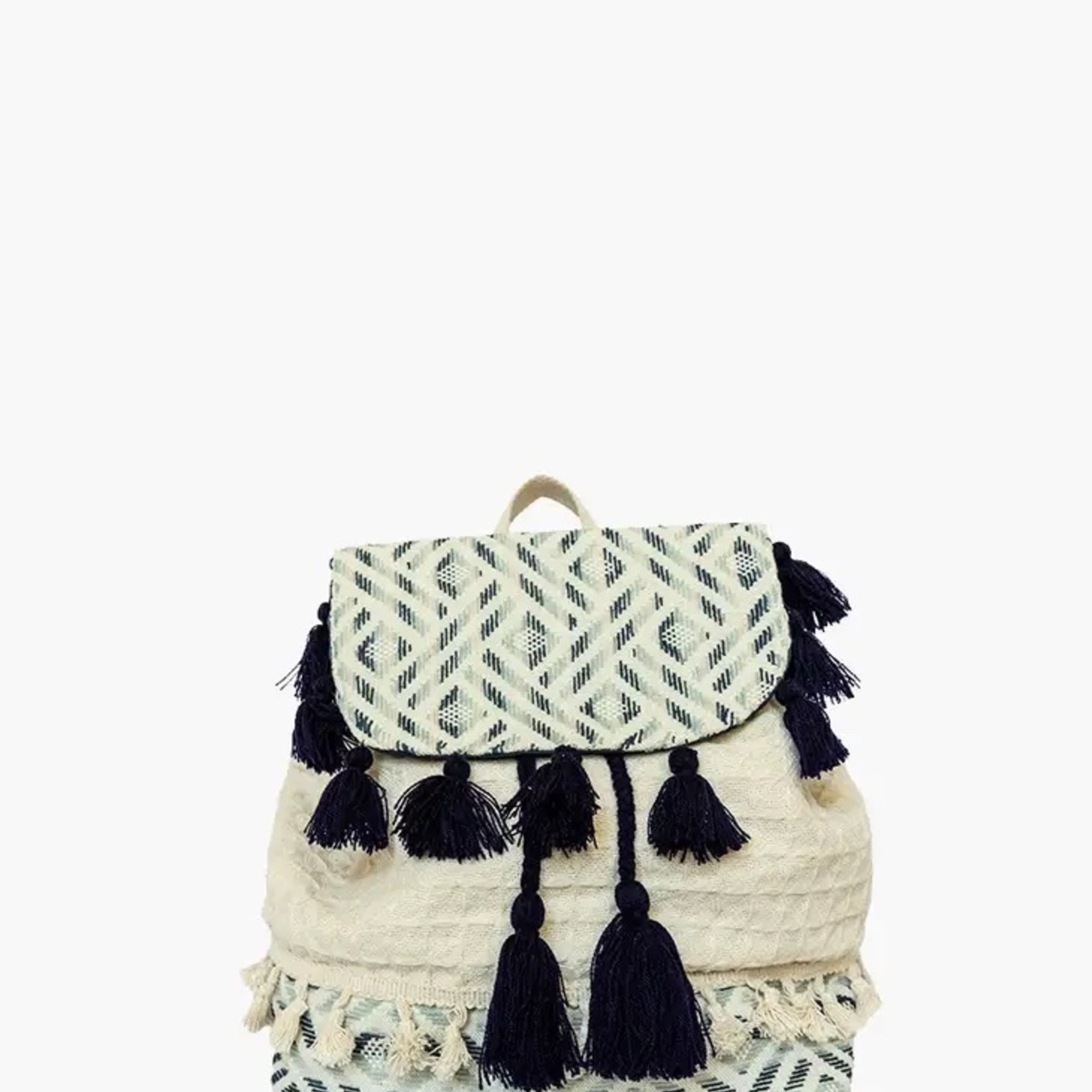 jen and co Aztec Backpack with Tassels