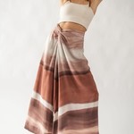 Trend Notes Sydney Ombre Print Twisted Maxi Skirt