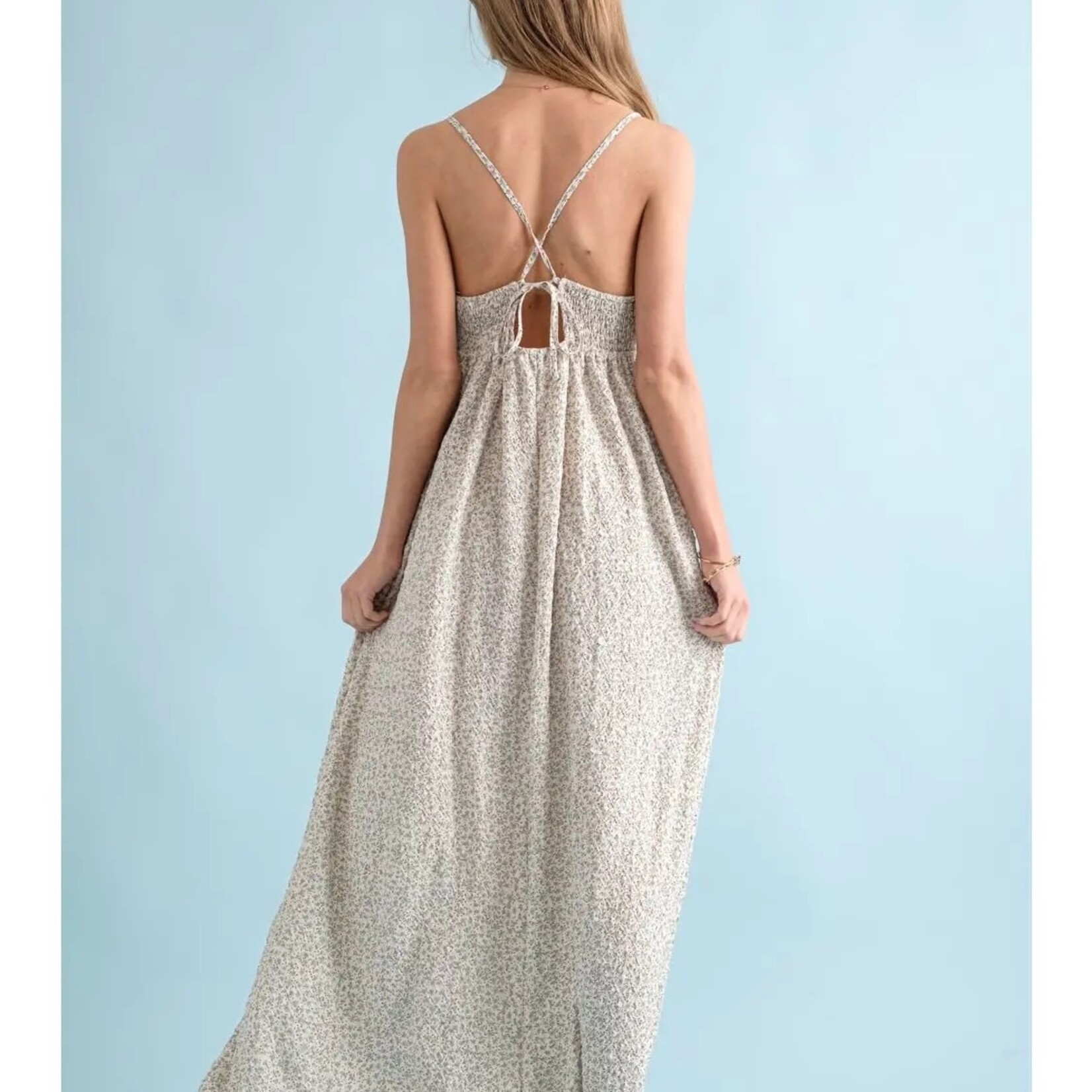 Cozy Co. Cassidy Floral Textured Maxi