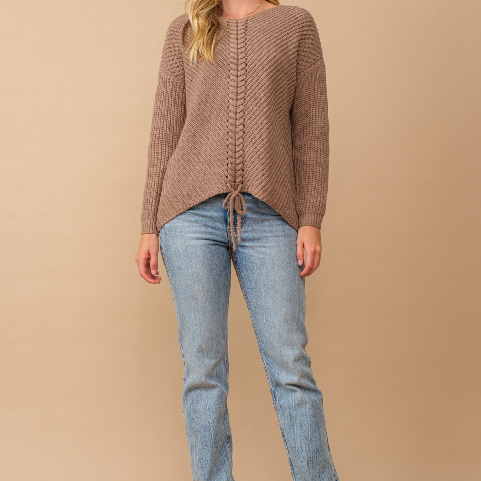 Cozy Co. The Tilly Braided Sweater