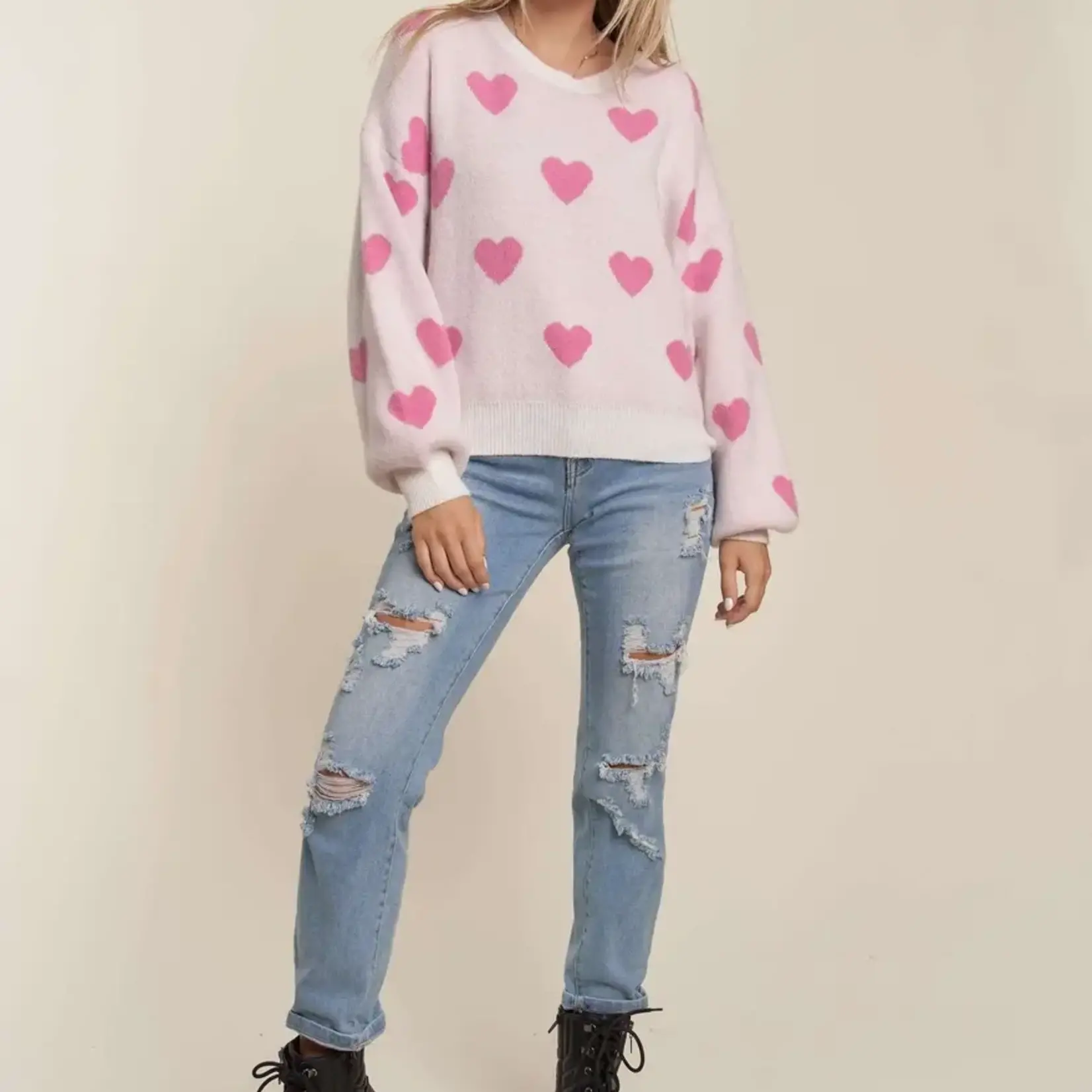 Madelyn Isabella Heart Sweater