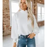 Liam and Company Mimi Bishop Sleeve Blouse
