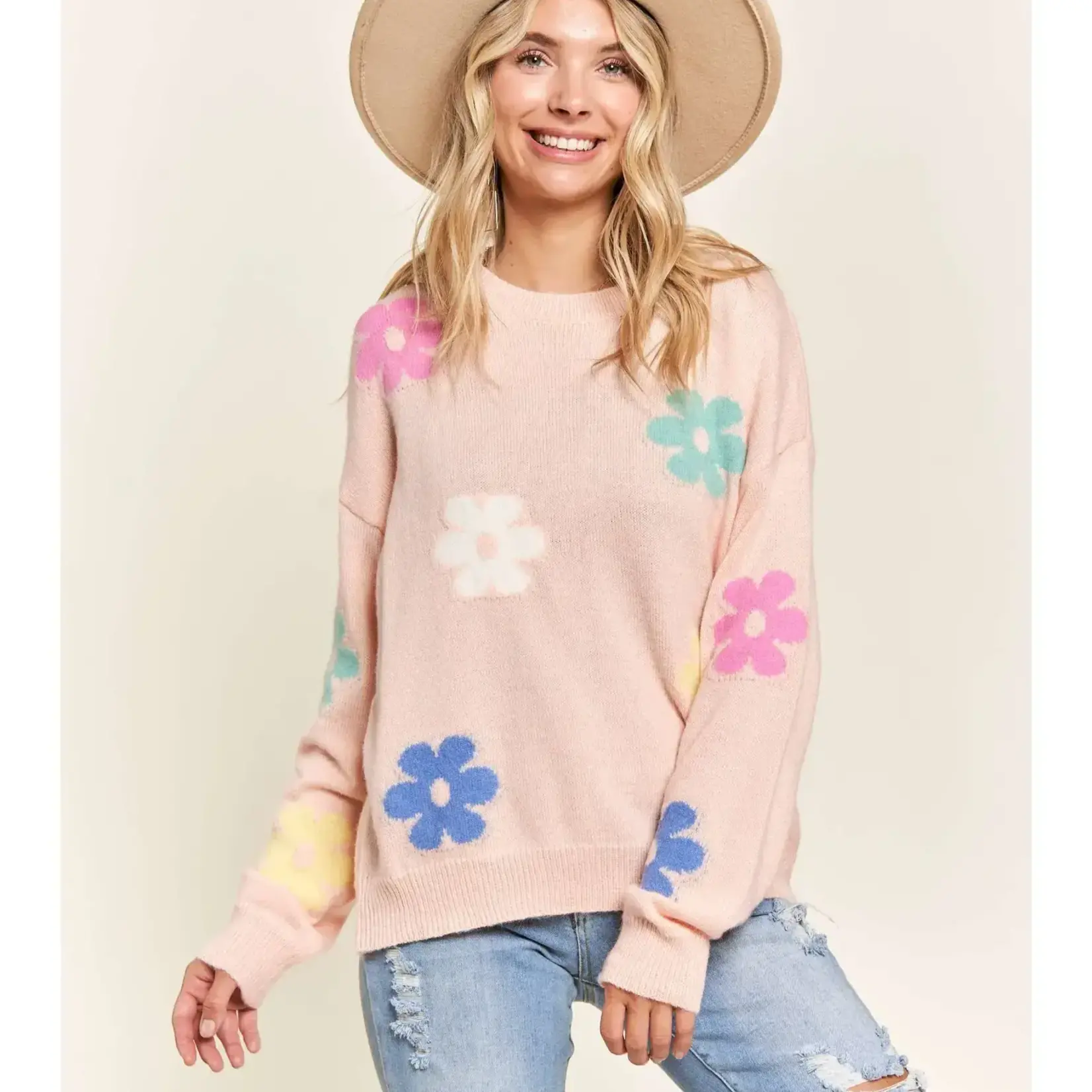Madelyn Poppy Floral Sweater