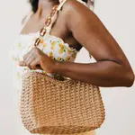 Pretty Simple Staycation Straw Shoulder & Crossbody Bag