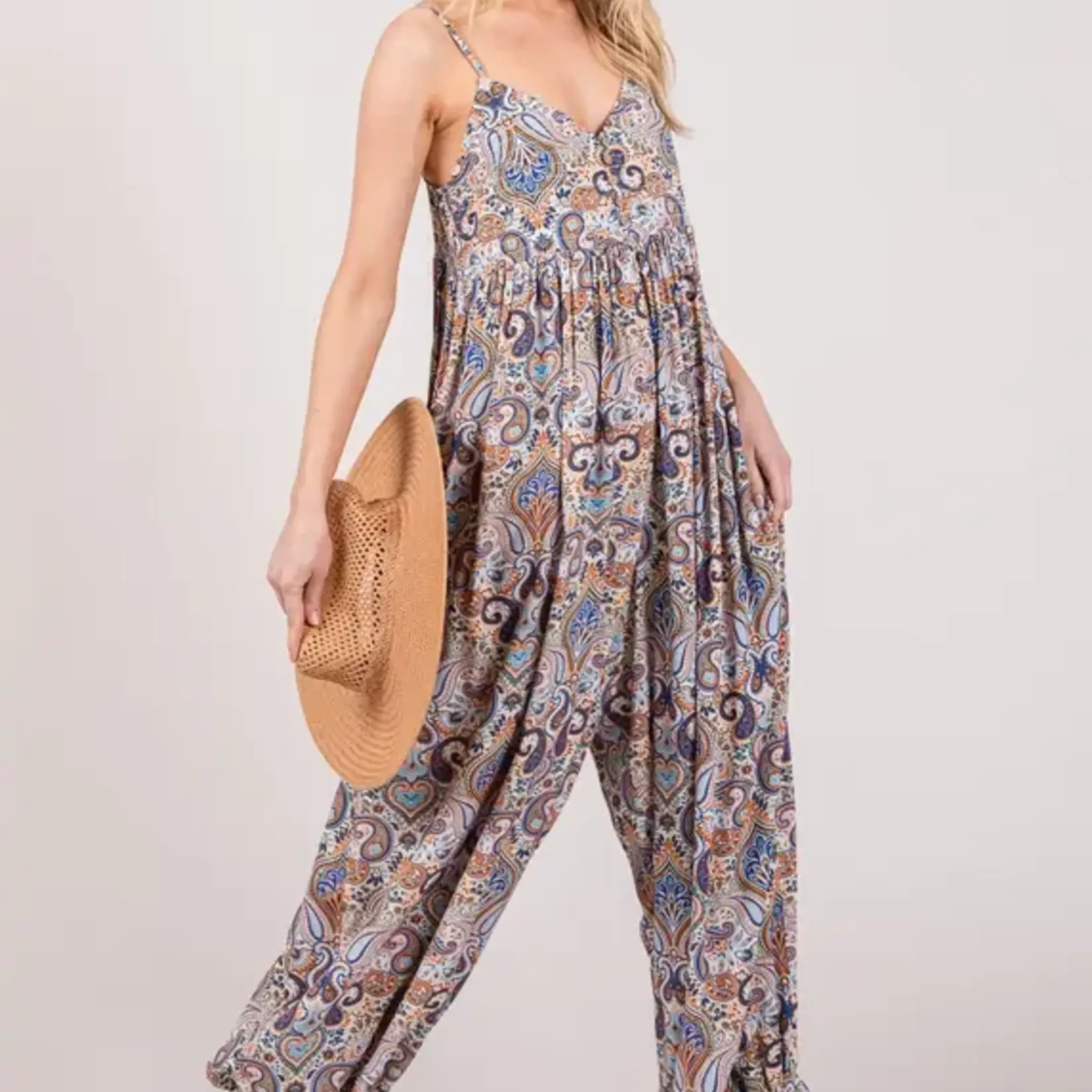 Sage and Fig Paisley Love Jumpsuit