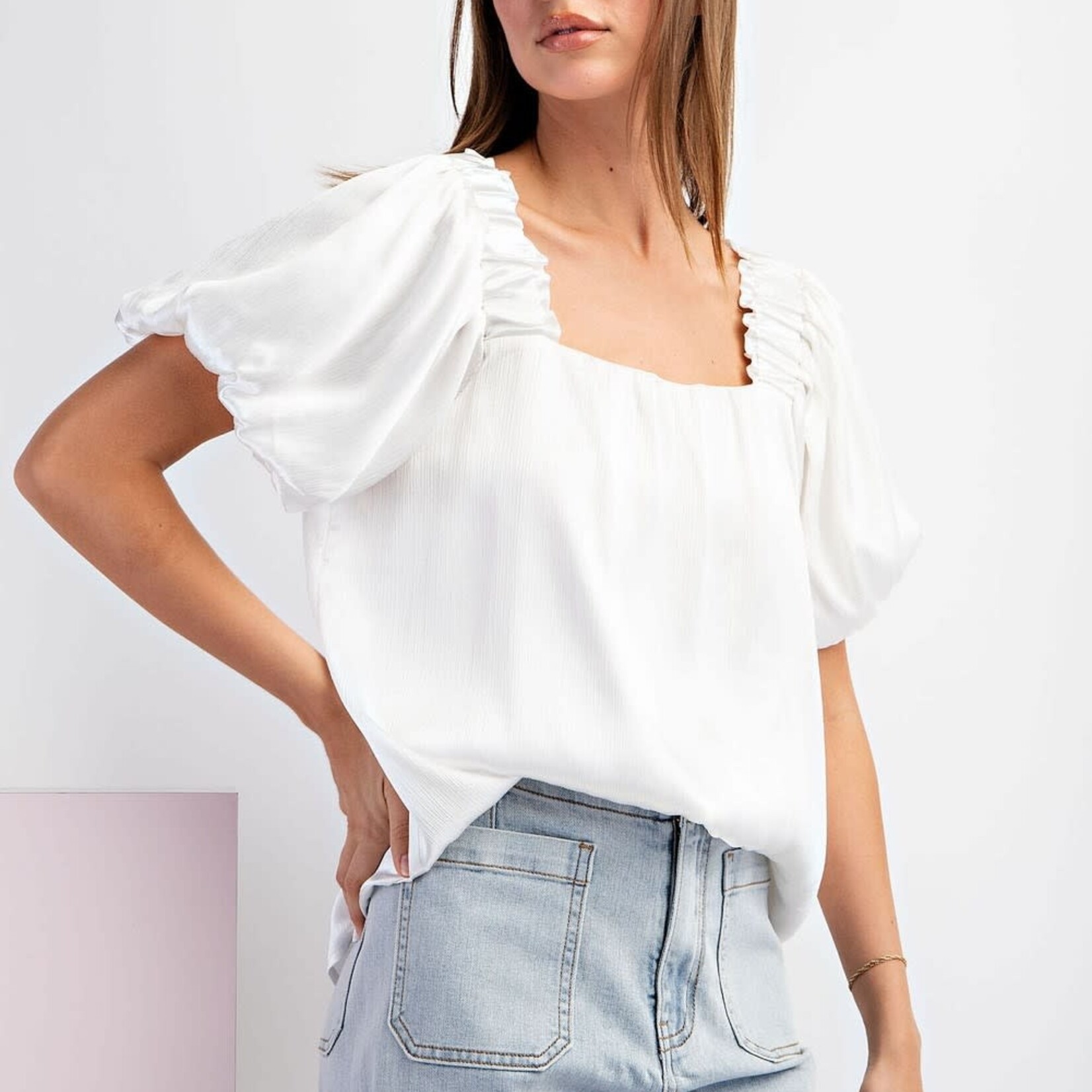 eesome Aurelia Square Neck Top