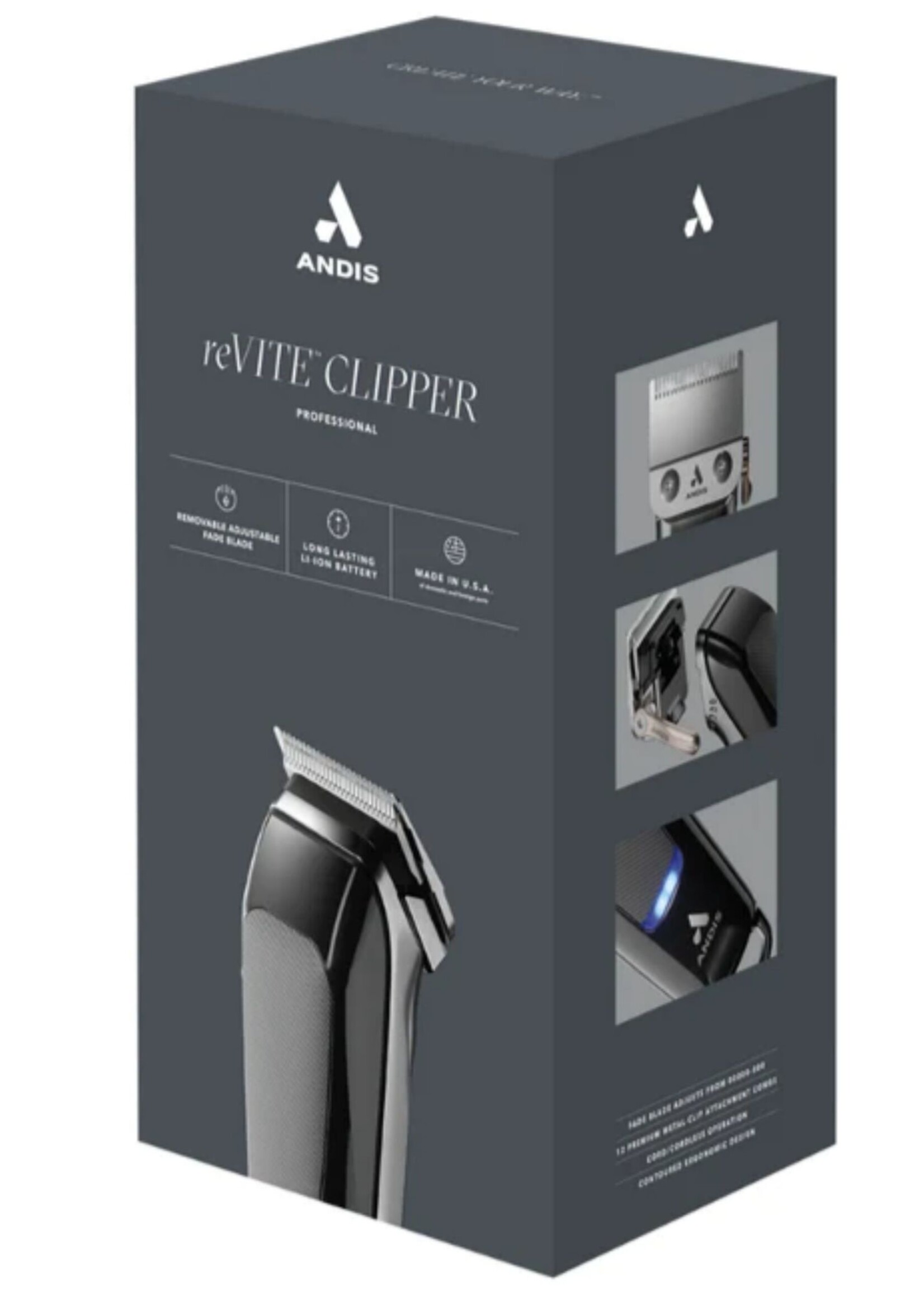 ANDIS Andis reVITE Cordless LI Clipper (Black)