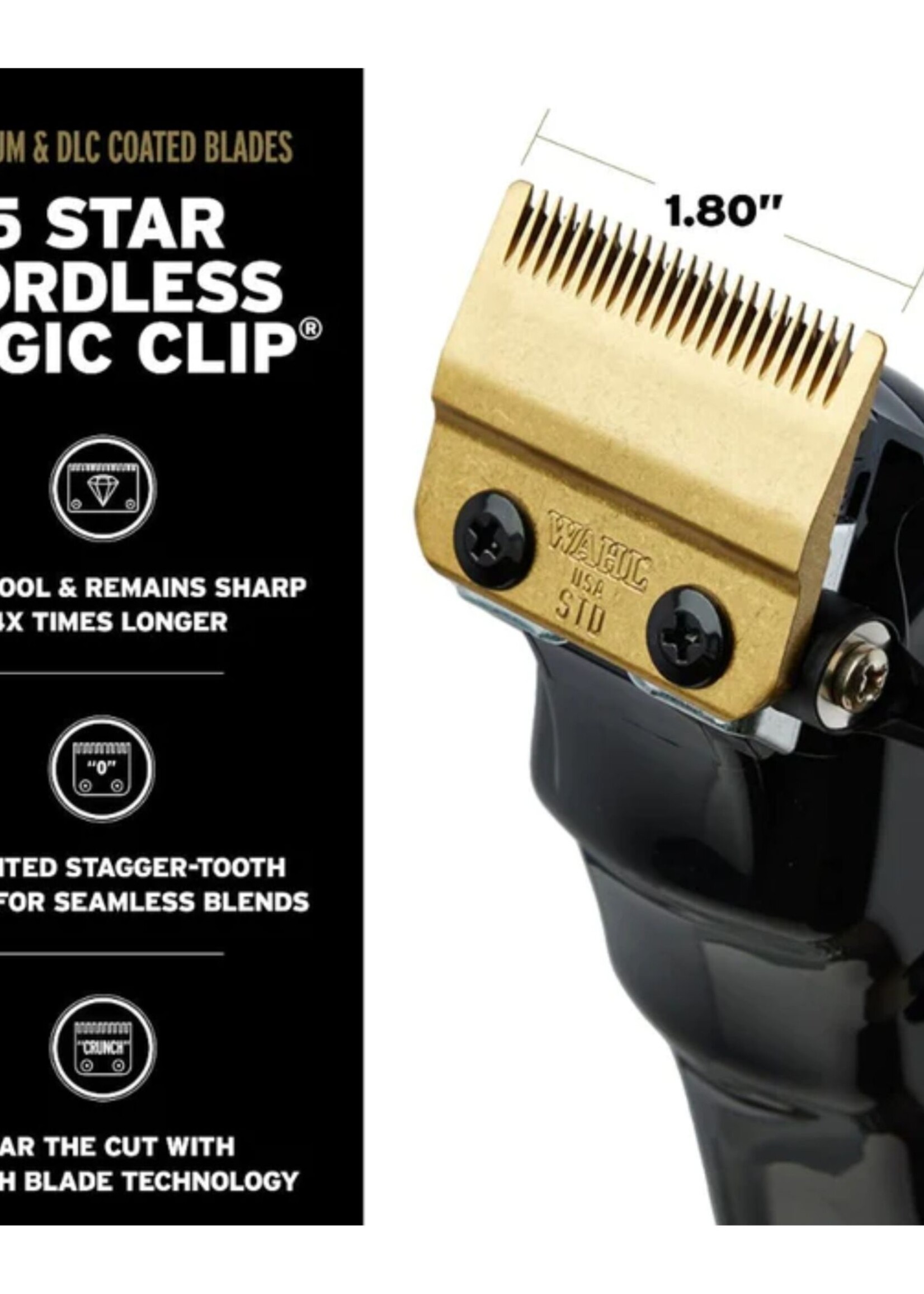 WAHL Wahl 5-Star Cordless Barber Combo - Magic Clip & Detailer - Black