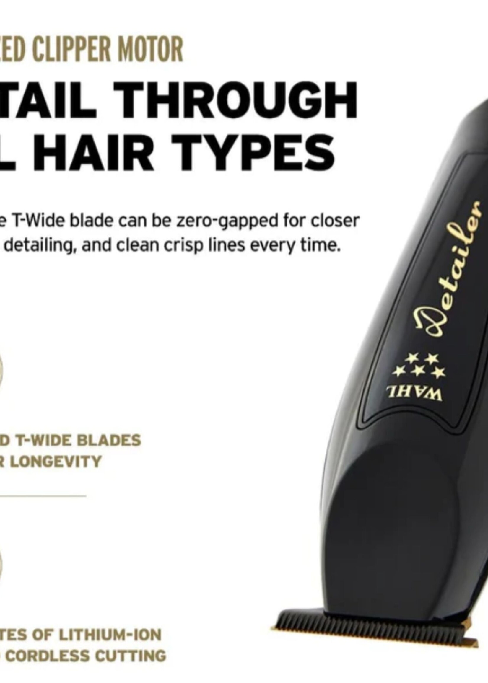 WAHL Wahl 5-Star Cordless Barber Combo - Magic Clip & Detailer - Black