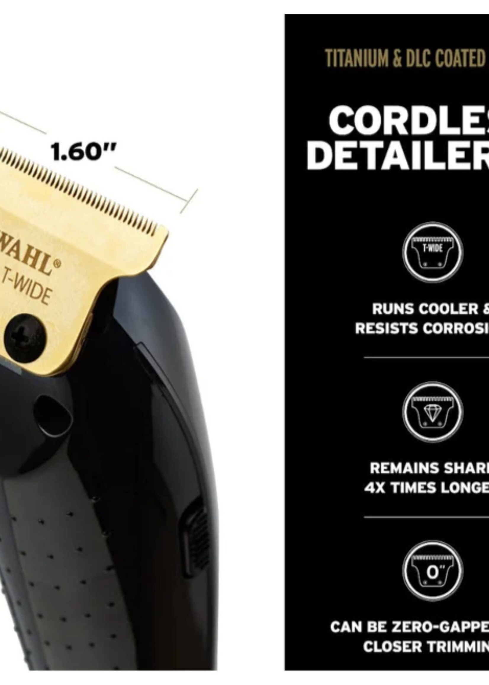 WAHL Wahl 5-Star Cordless Barber Combo - Magic Clip & Detailer - Black