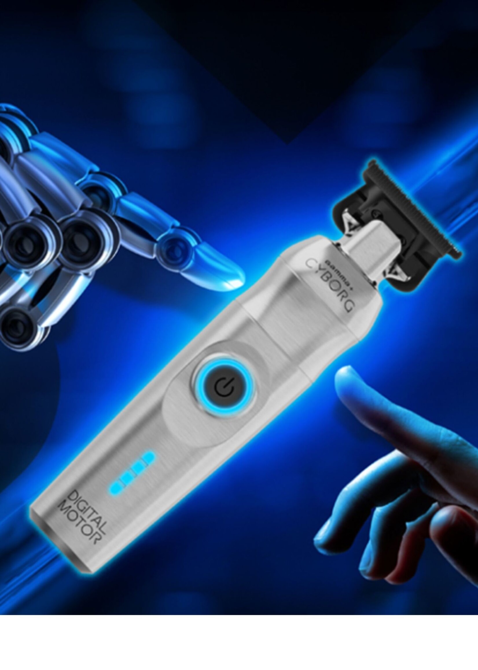 GAMMA Gamma+ Cyborg Metal Cordless Trimmer
