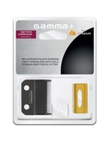 GAMMA Gamma+ Black Diamond Fixed Taper with Gold Titanium Deep Tooth Cutter