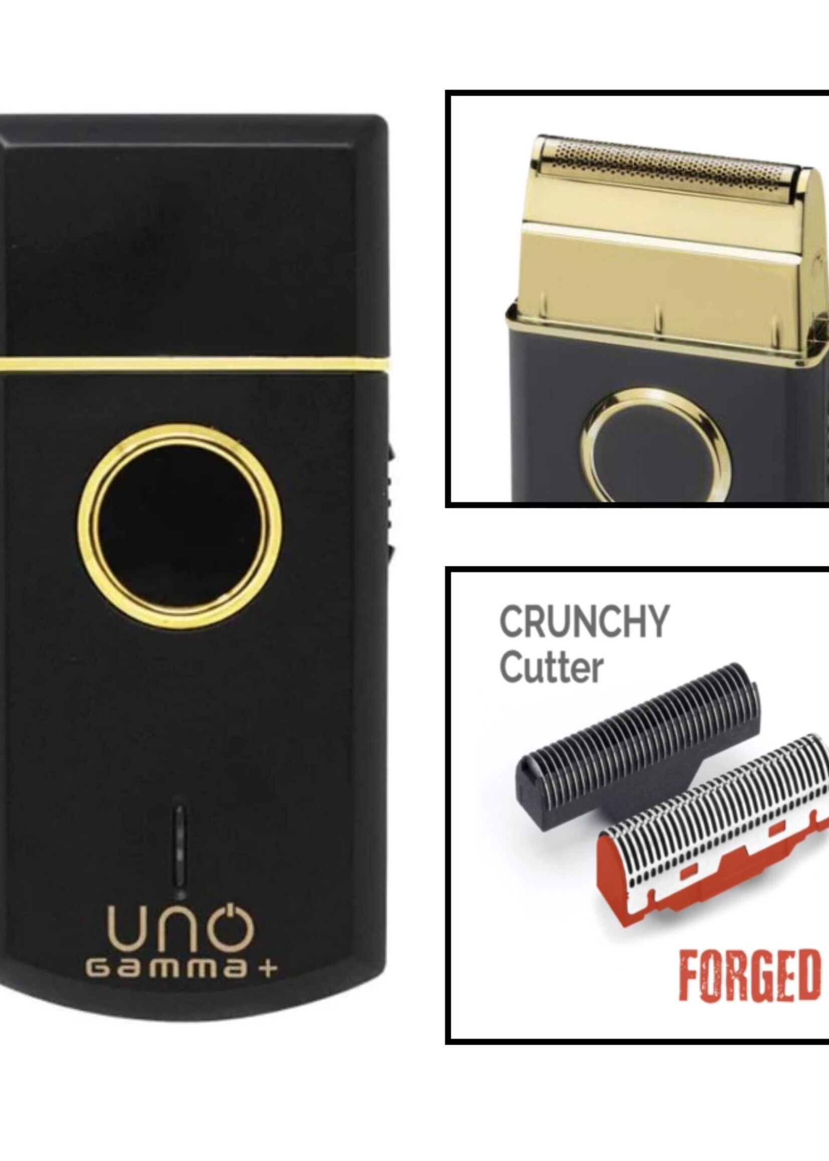 GAMMA Gamma+ Uno Single Foil Shaver - Black
