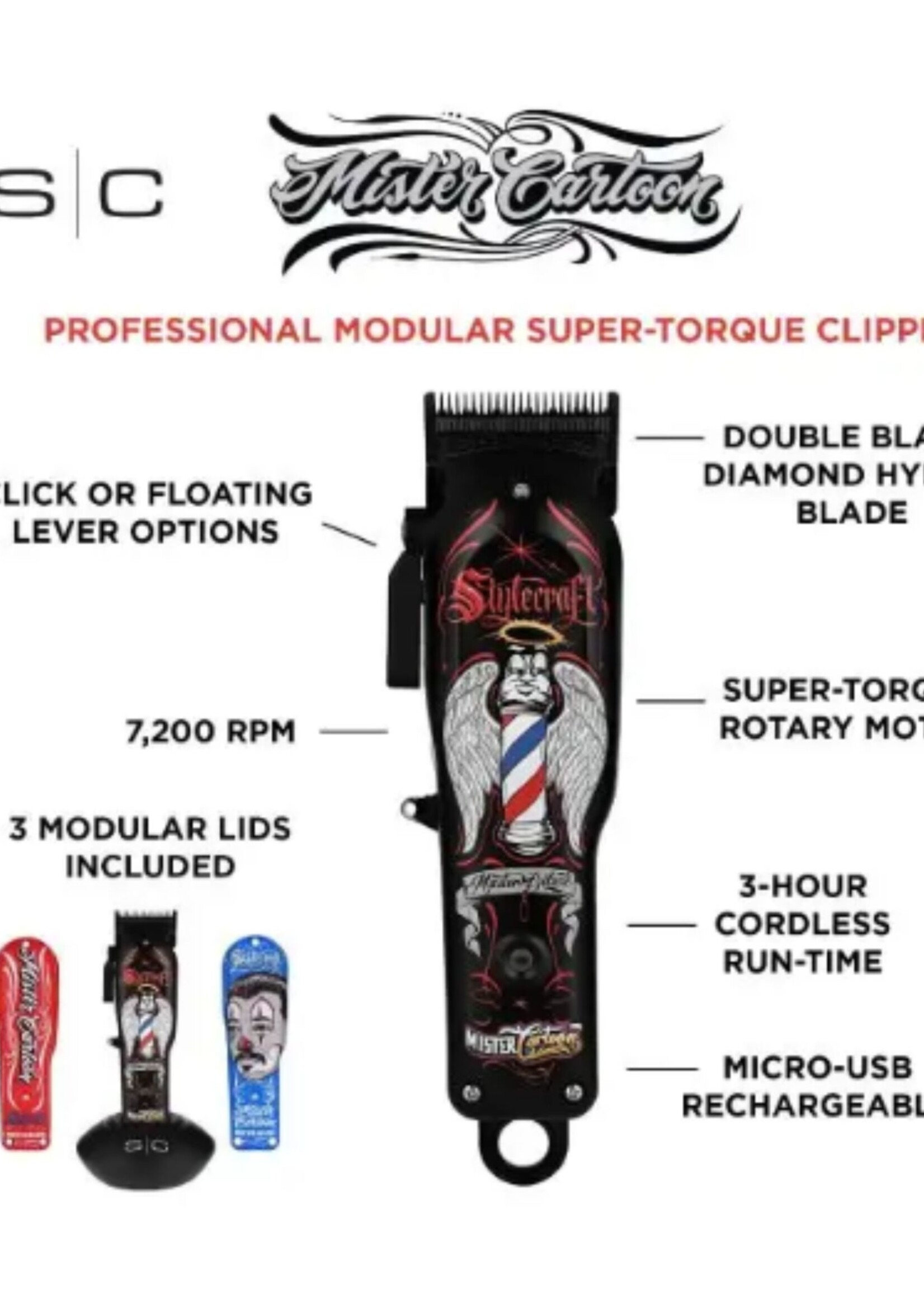 STYLECRAFT StyleCraft X Mister Cartoon Professional Clipper - Limited Edition Series