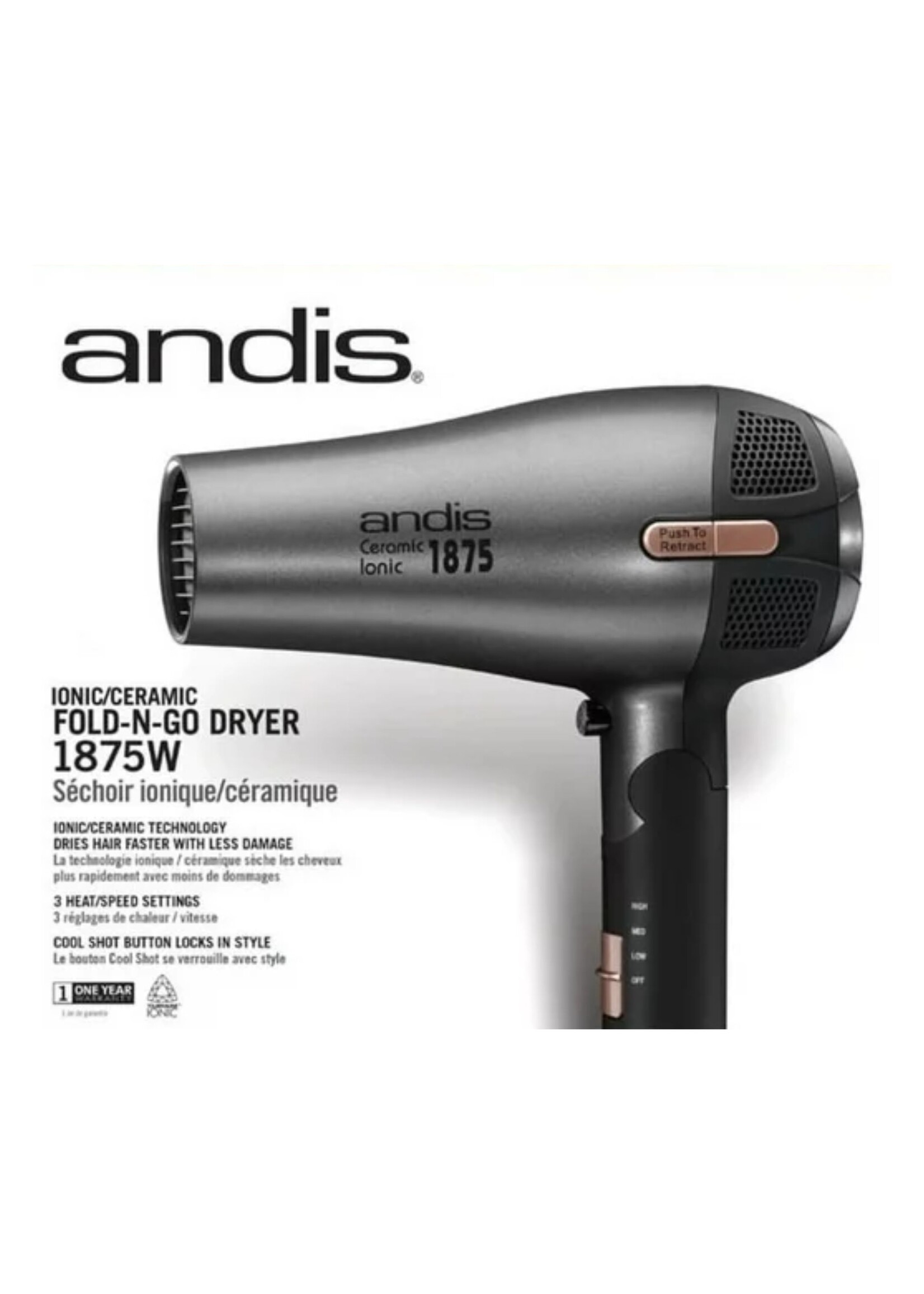 ANDIS Andis Ionic Ceramic Hair Dryer