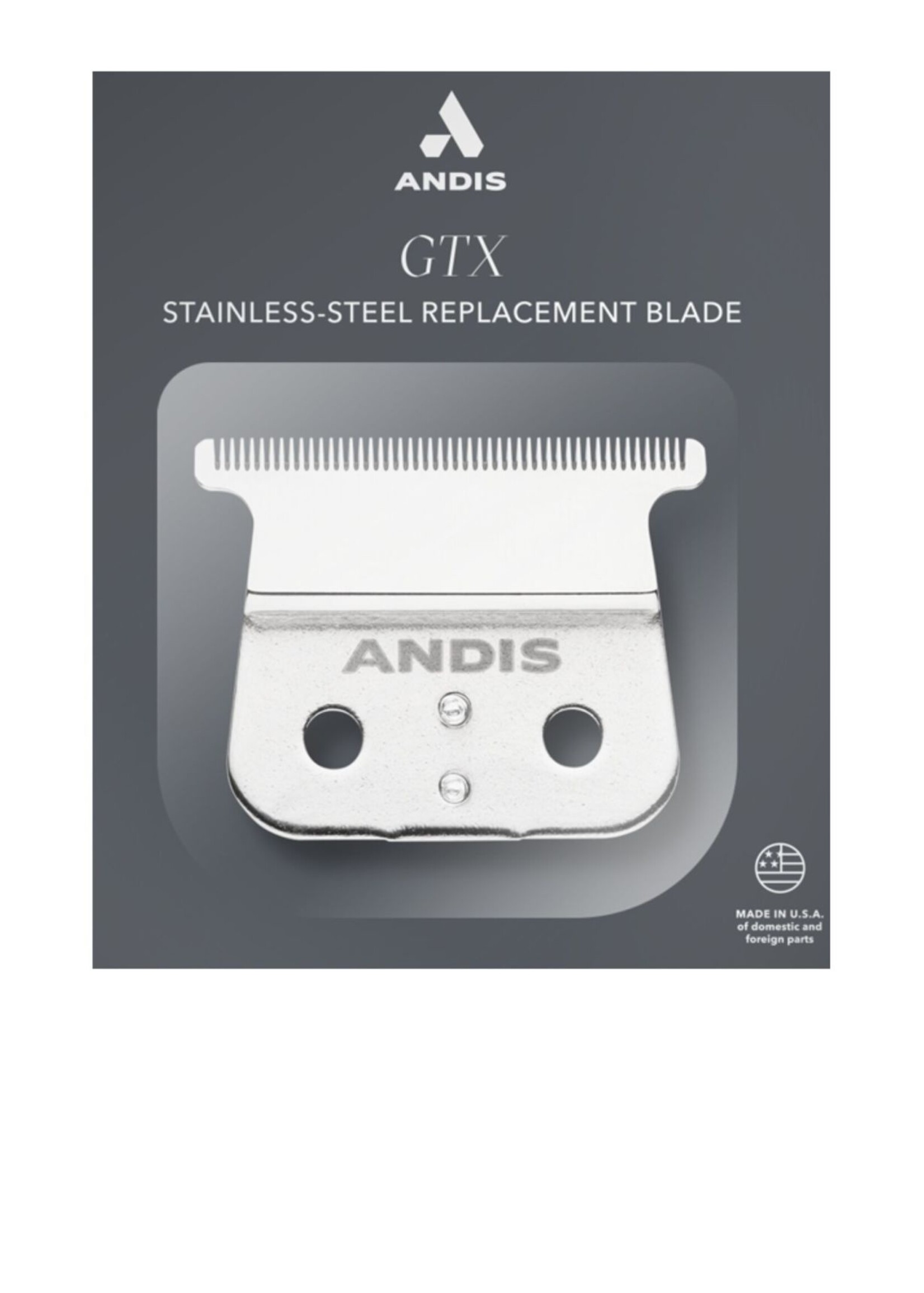 ANDIS Andis GTX Deep Tooth T-Outliner® Replacement Blade - Stainless Steel