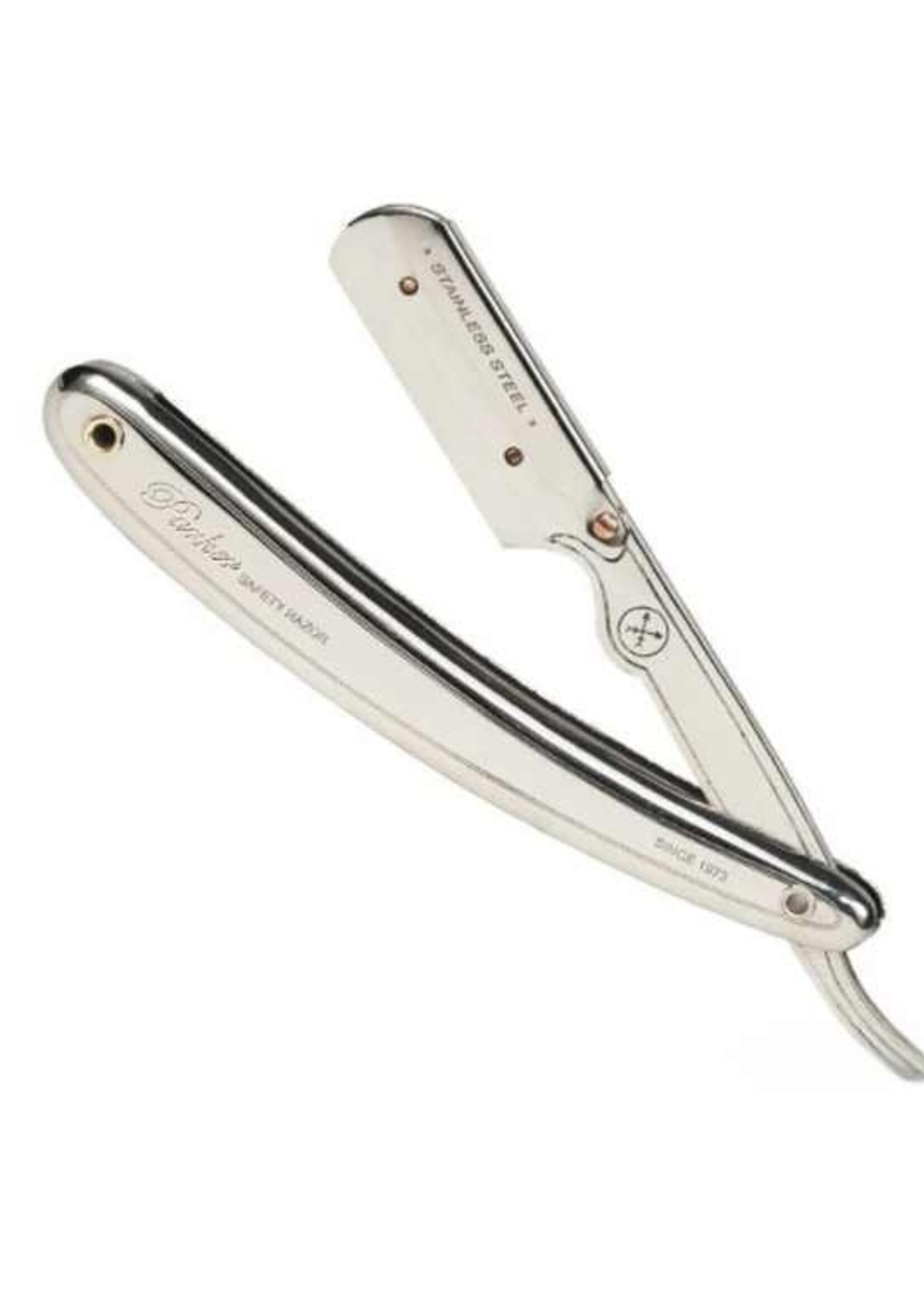 Parker Pro Barber Shaving Razor Silver