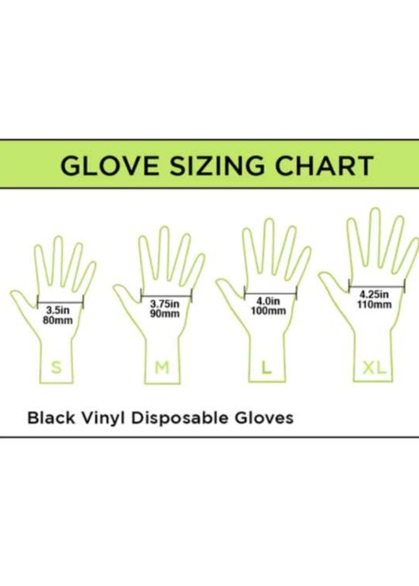 Colortrak Collection Nitrile Gloves - Black