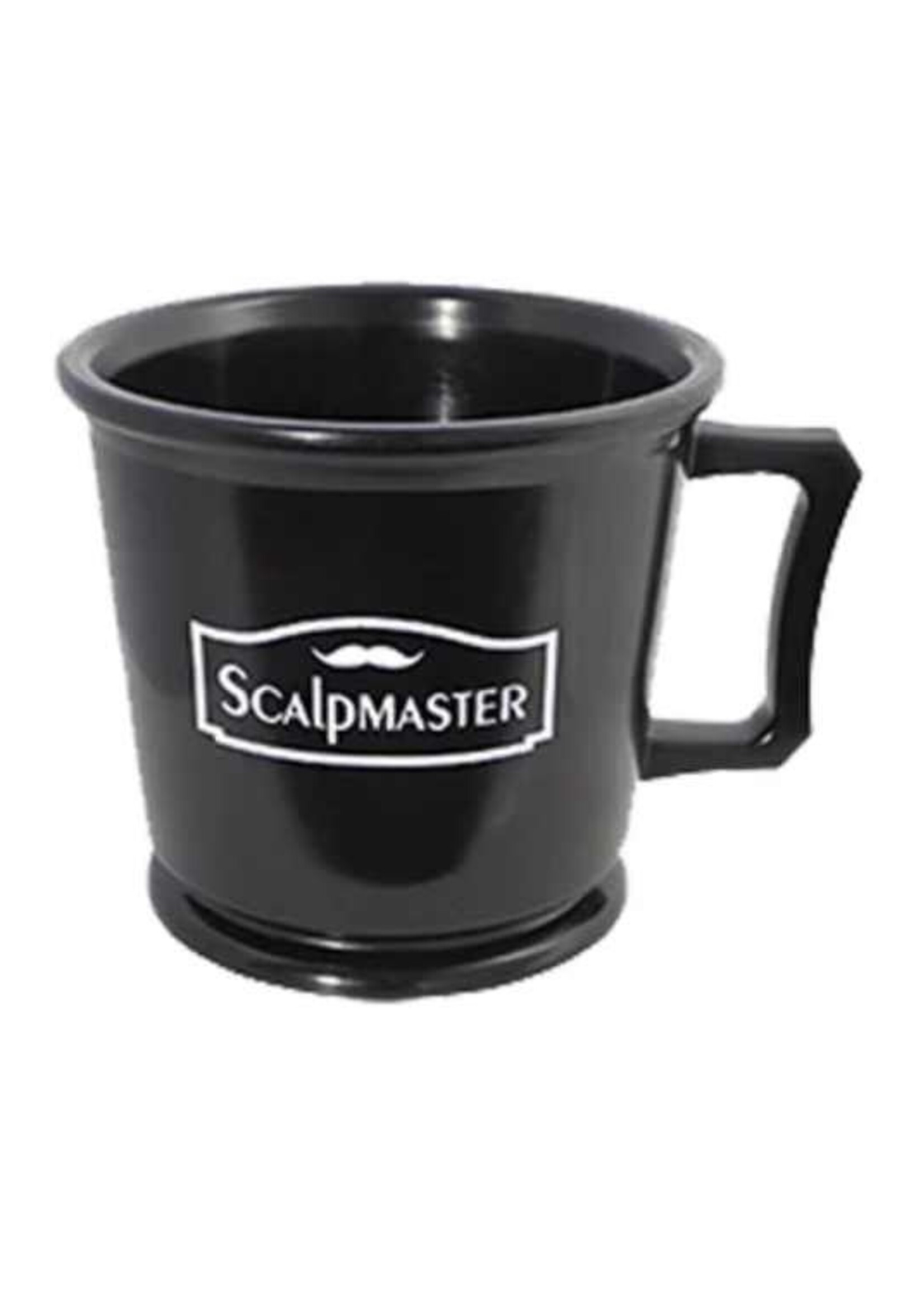 Scalpmaster Rubber Shave Mug - Black