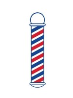 Scalpmaster Barber Pole Cling Decal