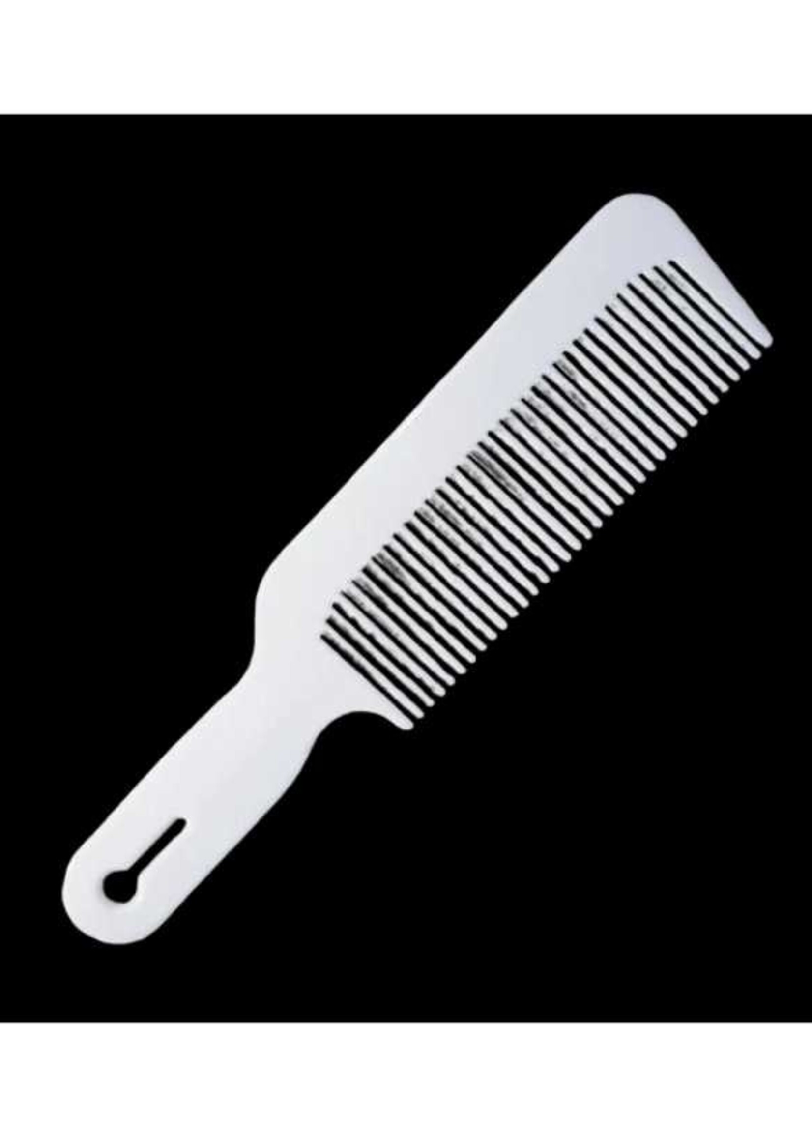 #133 Flat Top Comb - White